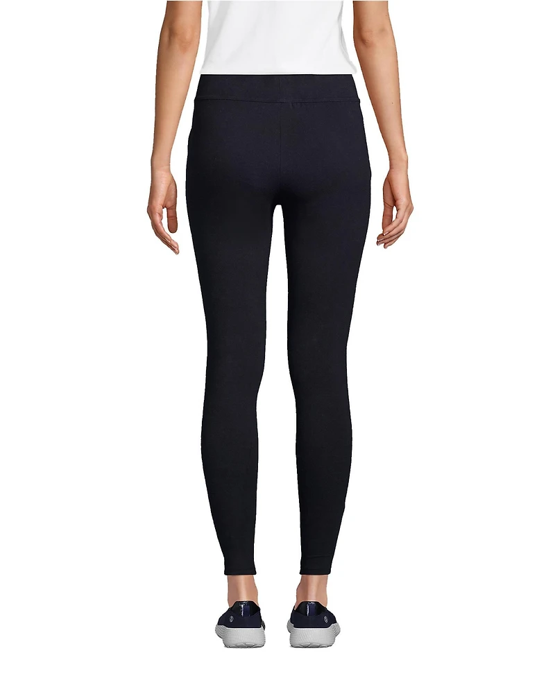 Lands' End Women's Tall Starfish Mid Rise Knit Leggings