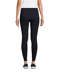 Lands' End Women's Tall Starfish Mid Rise Knit Leggings