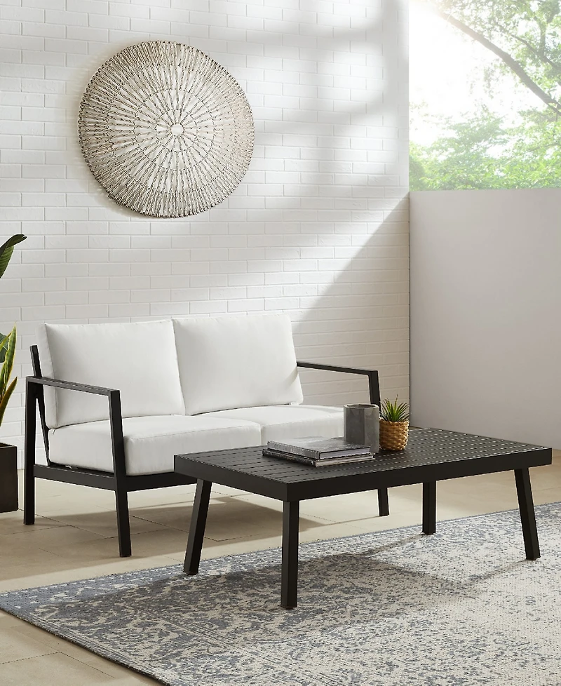 Linon Home Decor Acadian Outdoor Loveseat