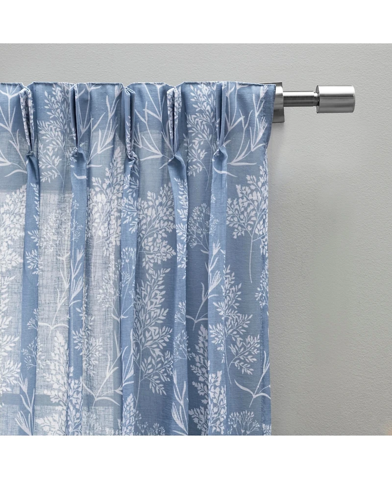 Ricardo Wild Meadows Pinch Pleat w/Back Tabs Curtain Pair 150"W x 84"L