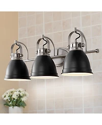 Phineas 25.5" 3-Light Farmhouse Bohemian Iron Led Vanity