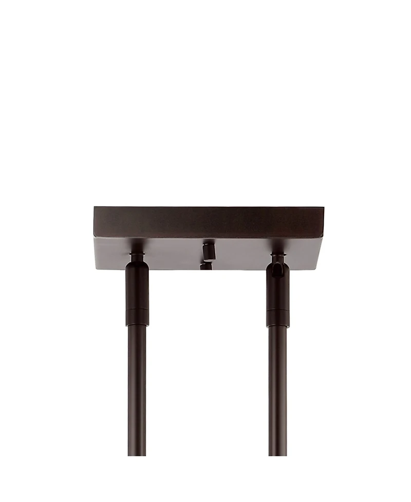 Marlowe 32.5" 3-Light Farmhouse Industrial Iron, Glass Linear Led Pendant