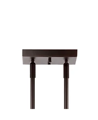 Marlowe 32.5" 3-Light Farmhouse Industrial Iron, Glass Linear Led Pendant