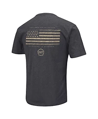 Men's Colosseum Heather Black Colorado Buffaloes Big and Tall Oht Military-Inspired Appreciation Playbook T-shirt