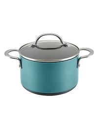 Anolon Achieve Hard Anodized Nonstick 4 Quart Saucepot with Lid