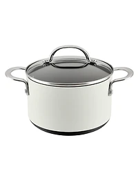 Anolon Achieve Hard Anodized Nonstick 4 Quart Saucepot with Lid