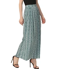 kimi + kai Women's Print Box Pleat Maxi Skirt