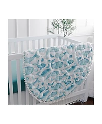 Crane Baby Baby Boys Caspian Quilted Round Playmat