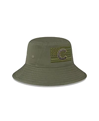 Men's New Era Green Chicago Cubs 2023 Armed Forces Day Bucket Hat