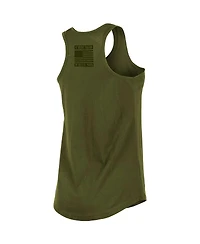 Women's New Era Olive 2023 Chicago White Sox Armed Forces Day Racerback Tank Top