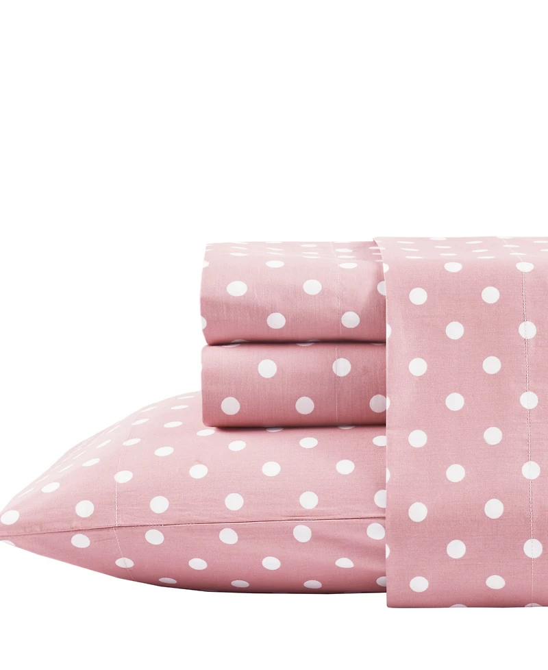 Intelligent Design Polka Dot Cotton 4-Pc. Sheet Set