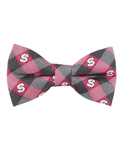 Men's Red Nc State Wolfpack Check Bow Tie