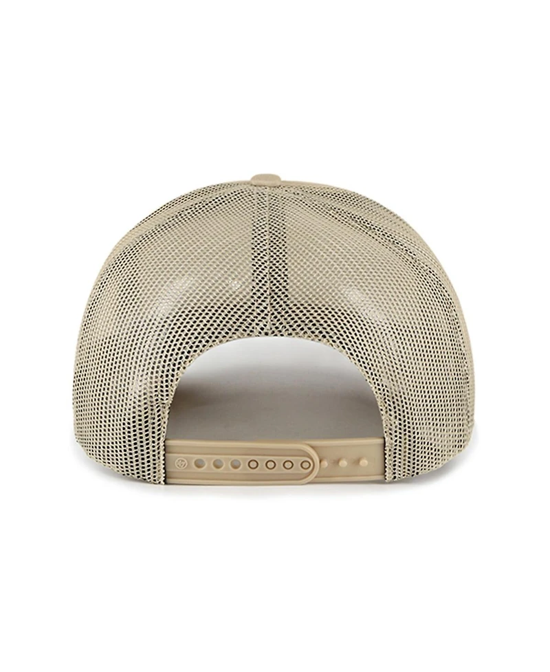 Men's '47 Brand Khaki Florida State Seminoles Foam Front Mesh Trucker Snapback Hat