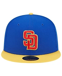 Men's New Era Royal, Yellow San Diego Padres Empire 59FIFTY Fitted Hat