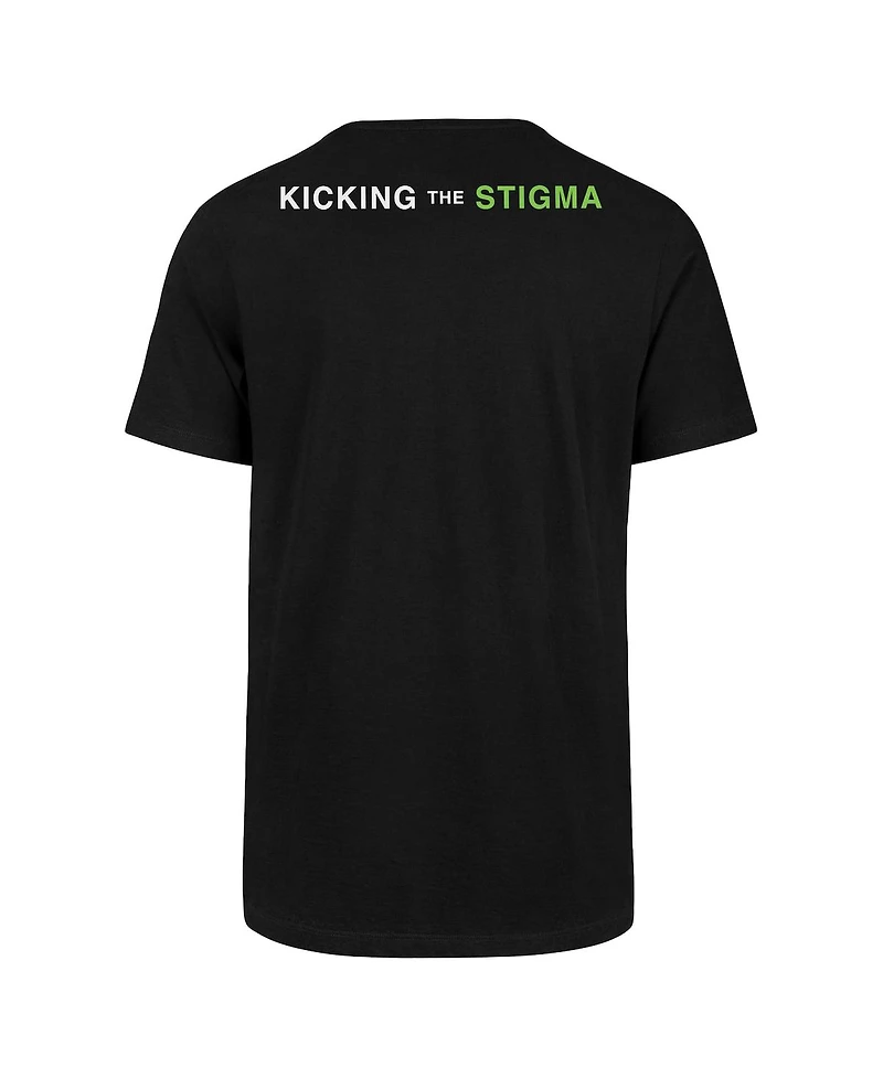 Men's '47 Brand Black Indianapolis Colts Kicking the Stigma T-shirt