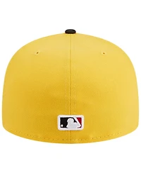 Men's New Era Yellow, Black Los Angeles Dodgers Grilled 59FIFTY Fitted Hat