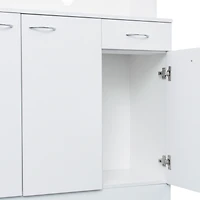 Simplie Fun 70.87" Tall Wardrobe & Kitchen Cabinet, With 6-Doors, 1-Open Shelves And 1-Drawer For Bedroom