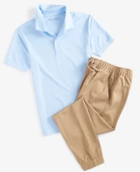Nautica Big Boys Uniform Quick Dry Short Sleeve Performance Stretch Polo