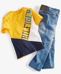 Tommy Hilfiger Toddler and Little Boys Regular-Fit Blue Stone Jeans