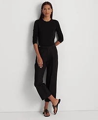 Lauren Ralph Cotton-Blend Long-Sleeve Top