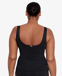 Lauren Ralph Lauren Beach Club Solid Ruffle Tankini Top