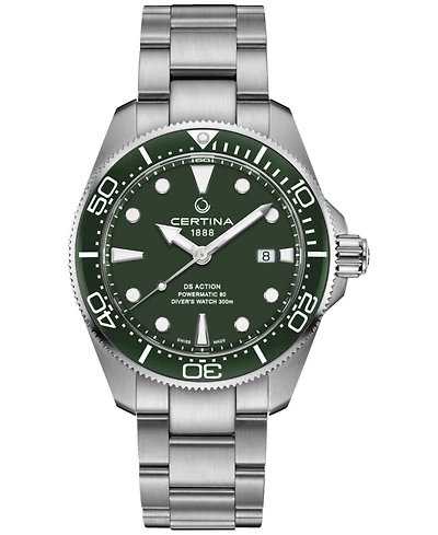 Certina Men's Swiss Automatic Ds Action Diver Stainless Steel Bracelet Watch 43mm