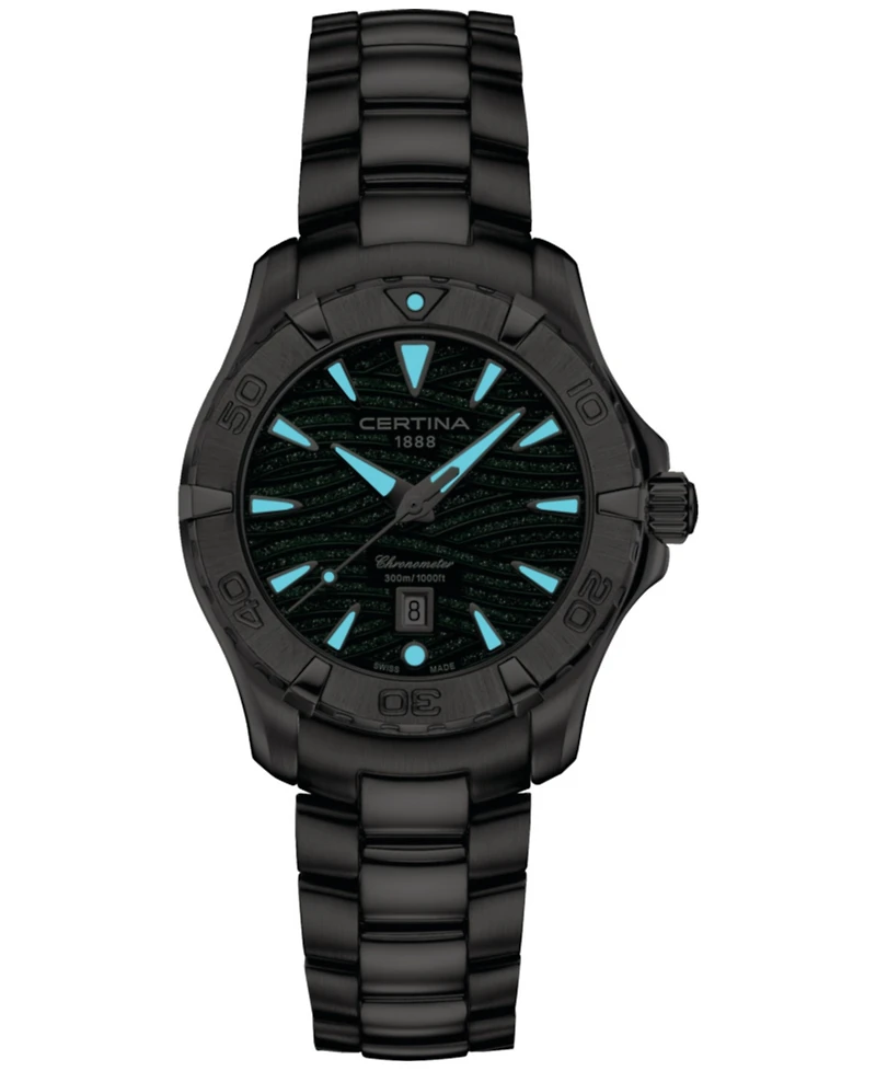 Certina Women's Swiss Ds Action Stainless Steel Bracelet Watch 34mm
