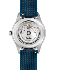 Certina Men's Swiss Automatic Ds-1 Blue Synthetic Strap Watch 40mm Gift Set