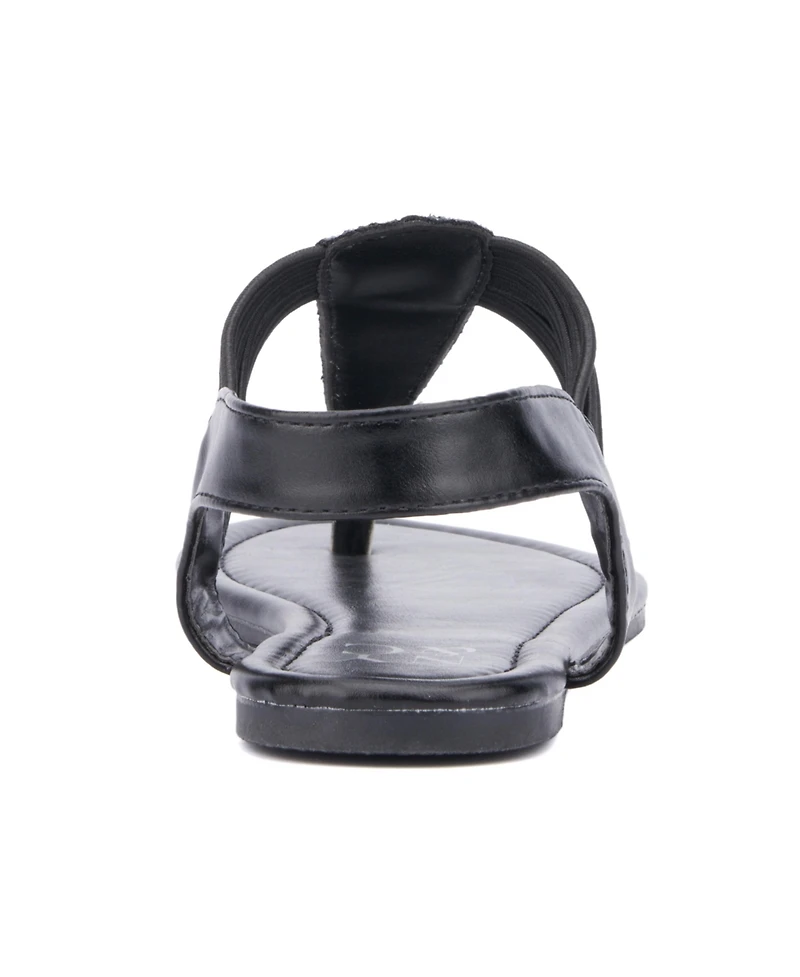 New York & Company Women's Freya T-Strap Gladiator Ankle Strap Sandals