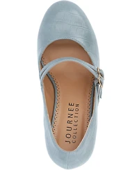 Journee Collection Women's Narrow Windy Double Strap Mary Jane Pumps