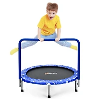 36'' Kids Trampoline Rebounder W/Full Covered Handrail