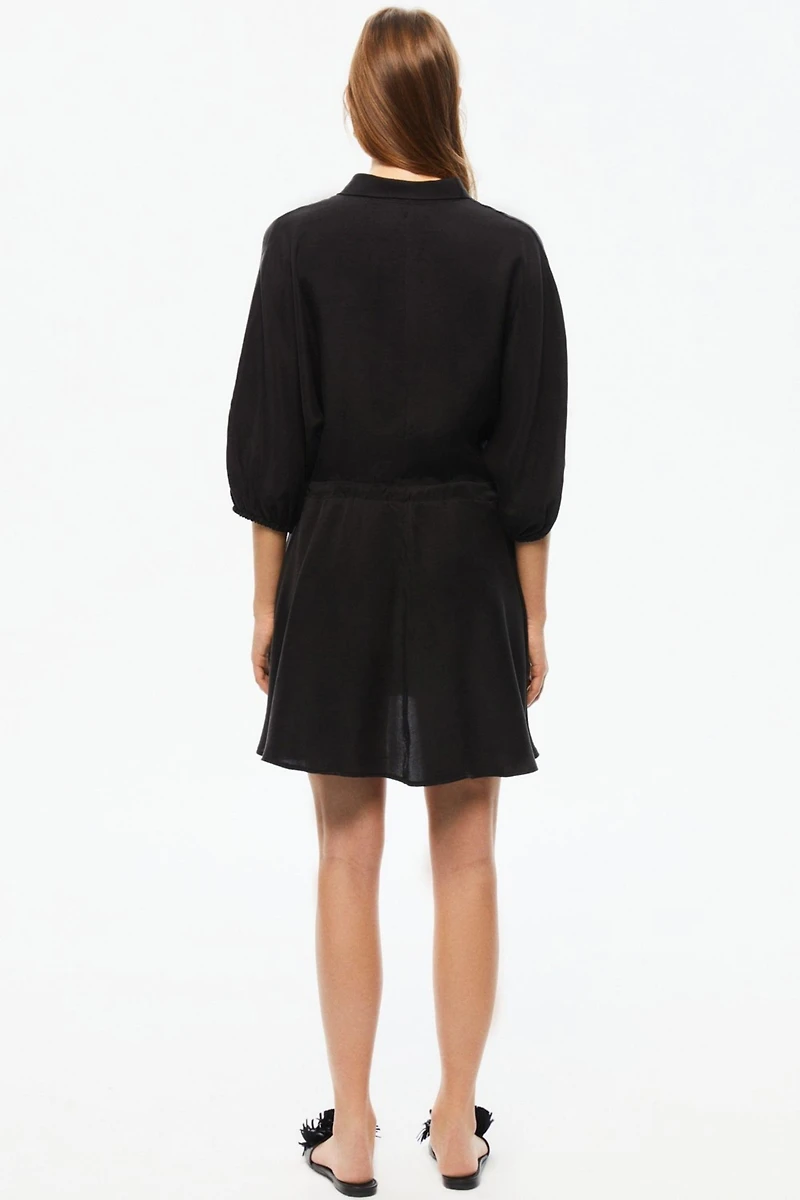 Nocturne Women's Tasseled Shirt Dress