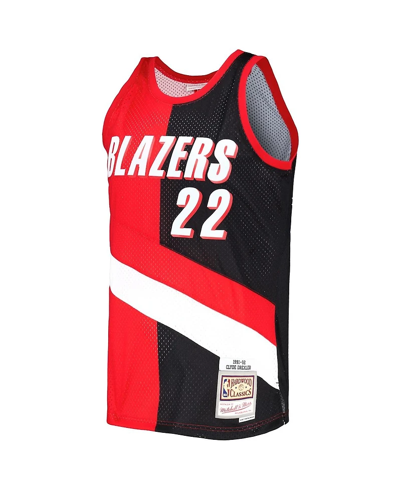 Men's Mitchell & Ness Clyde Drexler Red