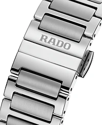 Rado Unisex Swiss Automatic DiaStar Skeleton Stainless Steel Bracelet Watch 38mm