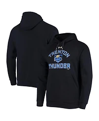 Men's Under Armour Black Trenton Thunder All Day Raglan Fleece Pullover Hoodie