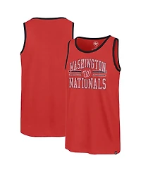 Men's '47 Brand Red Washington Nationals Winger Franklin Tank Top