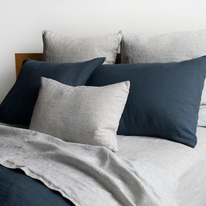 100% French Linen Pillowcase Set