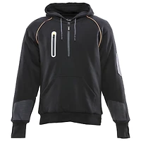 RefrigiWear Men's HiVis PolarForce Pullover Sweatshirt - High Visibility Insulated Hoodie with Kangaroo Pocket