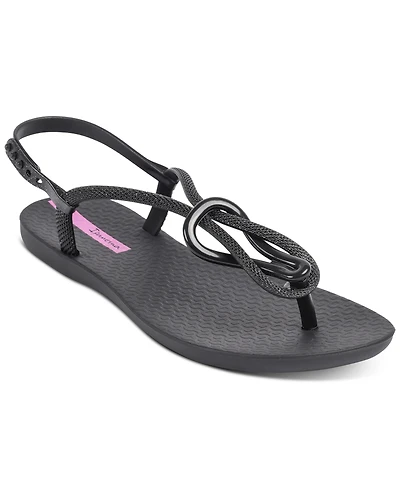 Ipanema Women's Trendy T-strap Flat Sandals