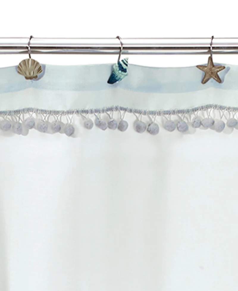 Avanti Blue Lagoon Ombre Seashells 12-Pc. Shower Curtain Hooks