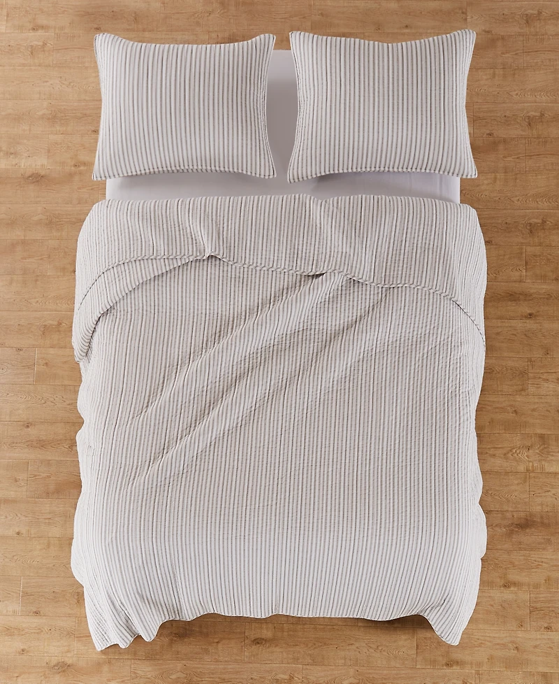 Levtex Tobago Stripe Reversible 3-Pc. Quilt Set, Full/Queen