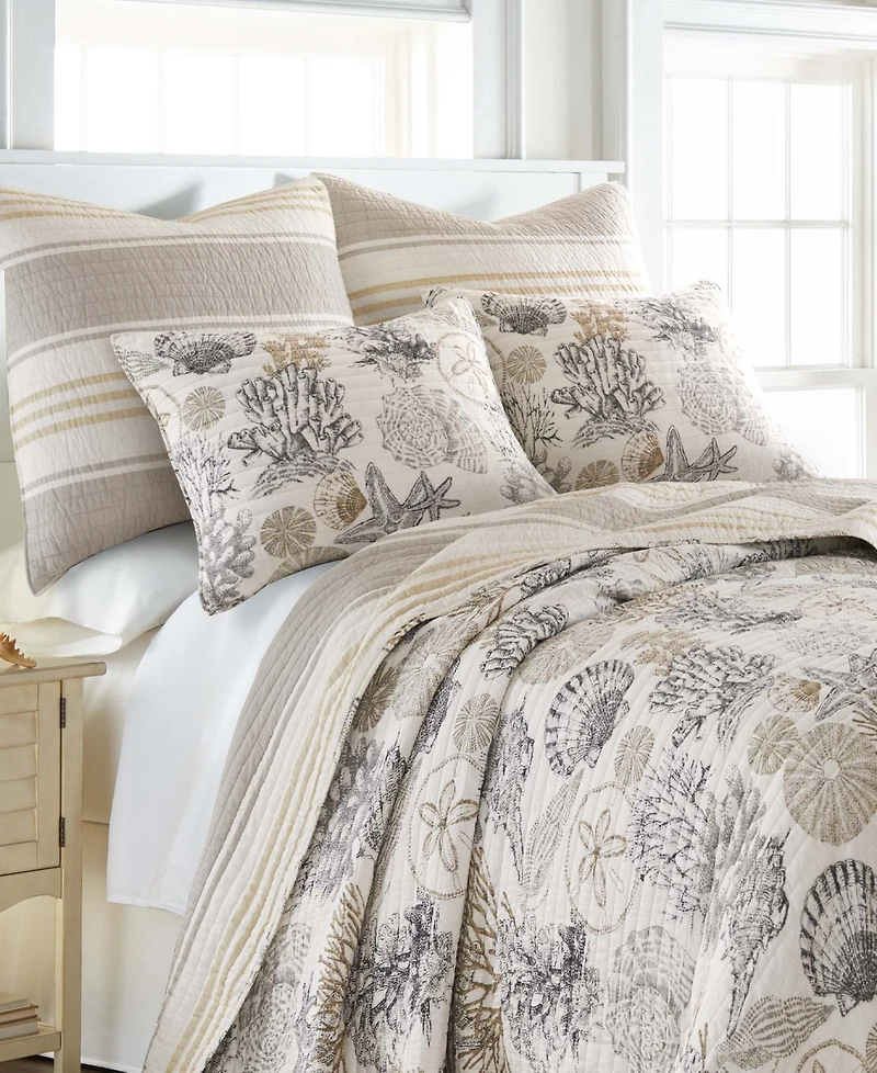Levtex Caspian Sea Reversible 3-Pc. Quilt Set, Full/Queen