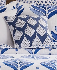 Levtex Vintage-Like Blossom Embroidered Decorative Pillow, 18" x 18"