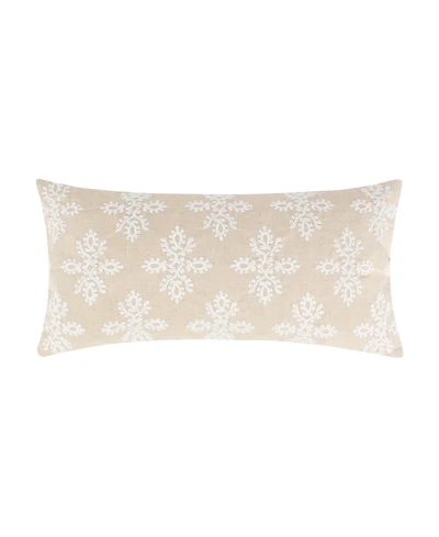 Levtex Assisi Embroidered Decorative Pillow, 12" x 24"