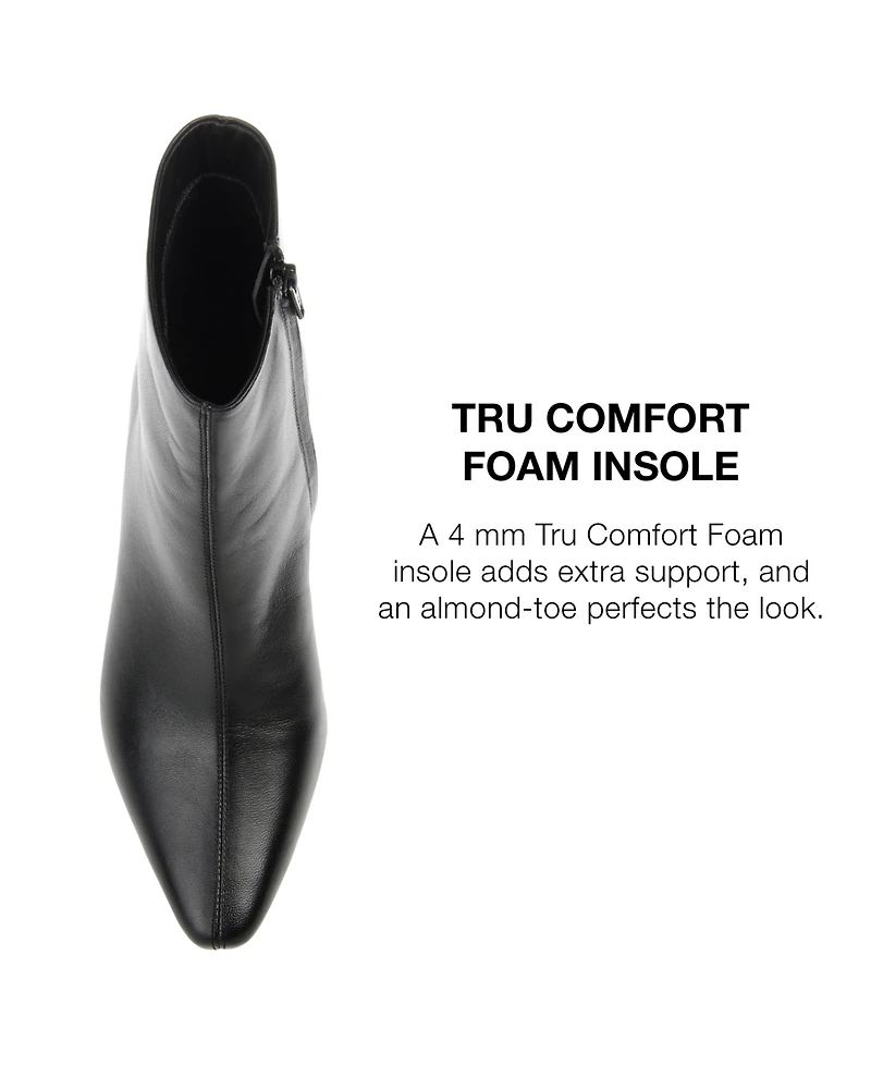 Journee Signature Women's Hydra Angular Stacked Heel Booties