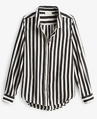 On 34th Women's Button-Front Crepe Shirt