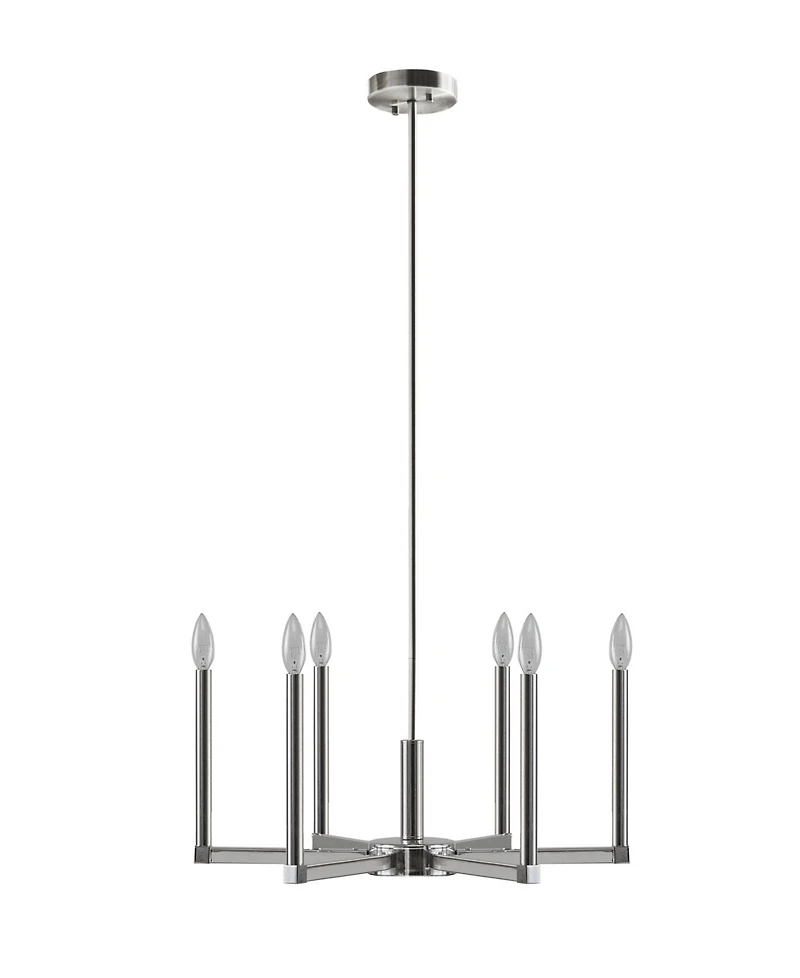 Ink+Ivy Renzetti 6-Light Contemporary Candelabra Styled Chandelier