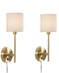 510 Design Conway Metal Wall Sconce with Cylinder Shade, Set Of 2