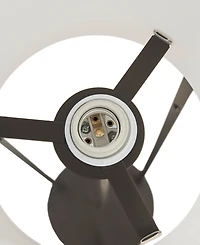Martha Stewart Charlton Glass Cylinder Shade Metal Floor Lamp