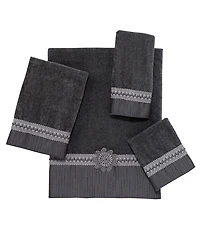 Avanti Braided Cuff Medallion Hand Towel, 16" x 30"